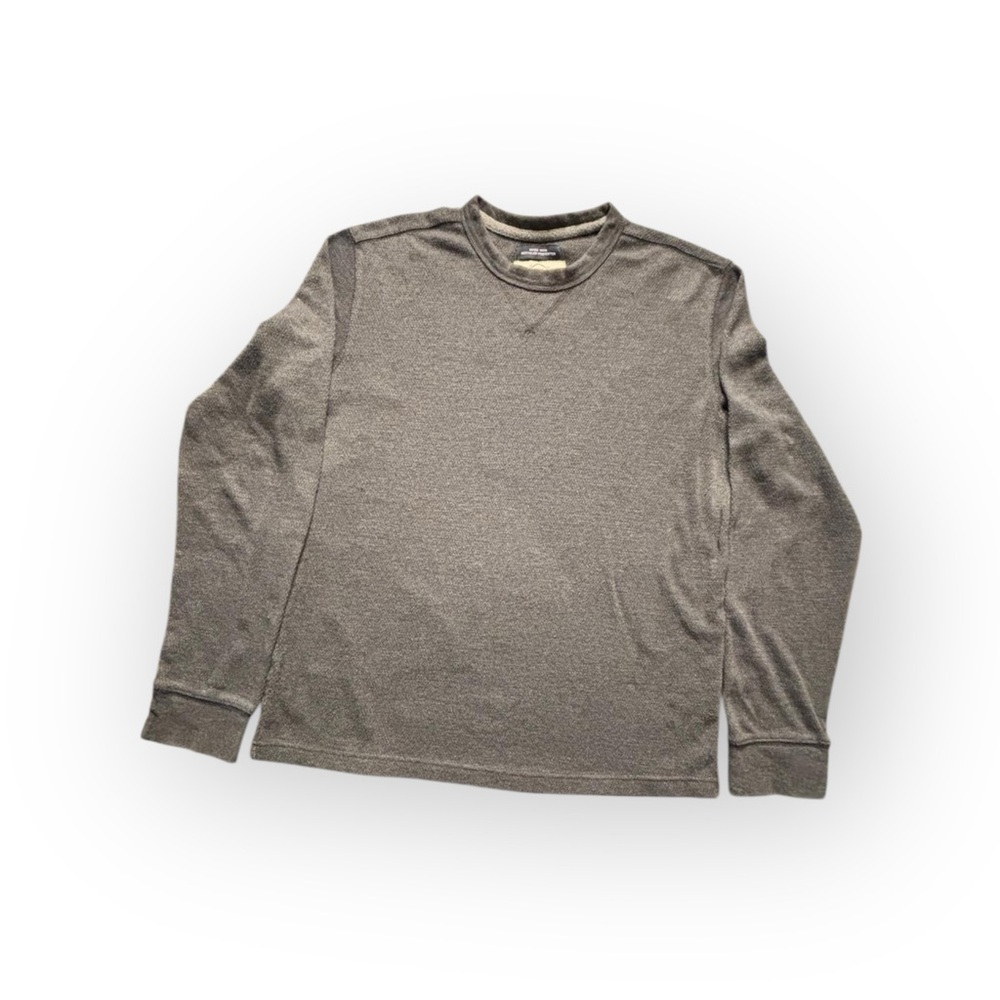 St. John’s Bay Men’s Gray Long Sleeve Crewneck Shirt Size M Super Soft